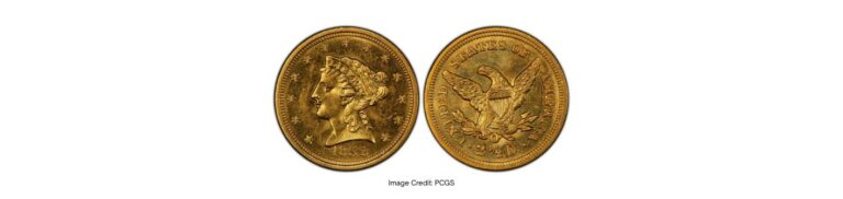 Gold 1852-O Liberty Coronet coin showing a woman's profile on one side and an eagle on the reverse.