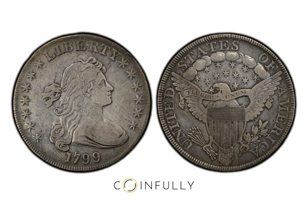 Valuable Bust Dollars - 1799 Draped Bust Dollar - Coinfully