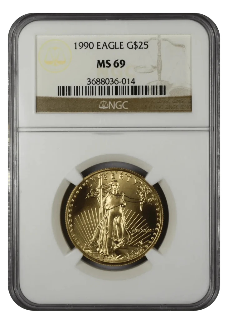 Sell-Gold-Coins-1990-MS69-Gold-Eagle-Coinfully