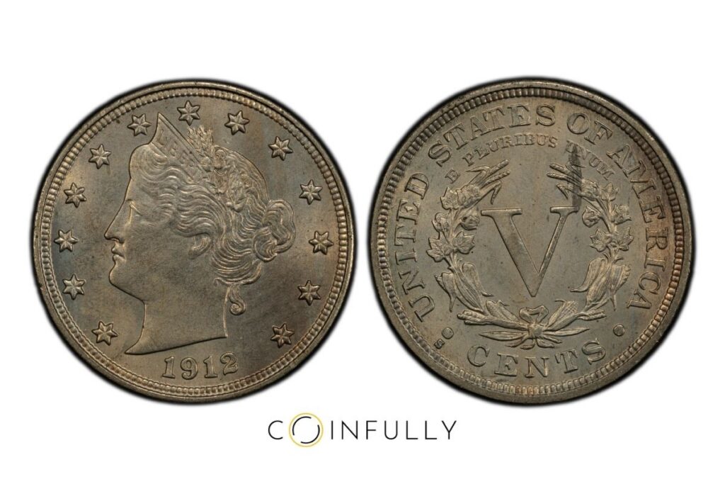 1912-S Liberty Head Nickel - Coinfully
