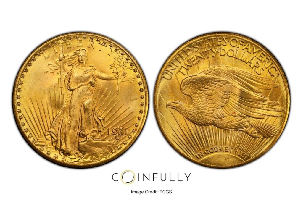 1931 St. Gaudens Double Eagle - Coinfully