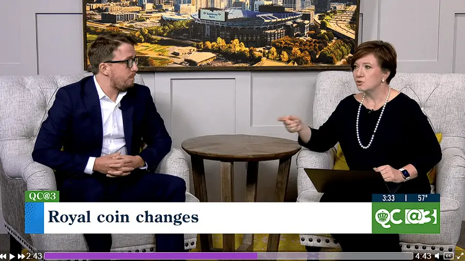 Video interview about royal coin changes